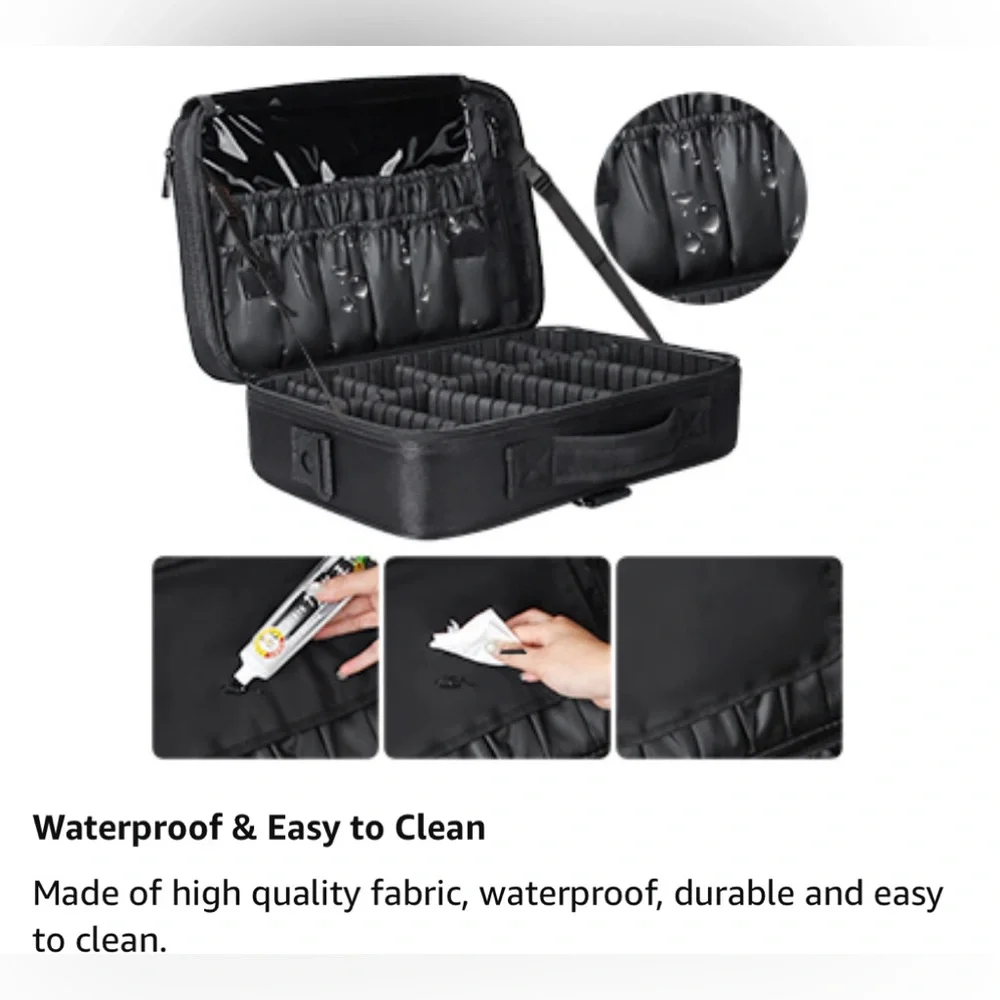 ‼️SOLD‼️Relavel Travel Makeup Train Case 13.8” Large - Picture 9 of 15
